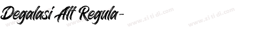 Degalasi Alt Regula字体转换